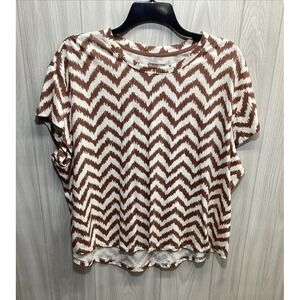 FALLS CREEK Women's (Size 3X) Short Sleeve Round Neck Shirt Cotton Polyester‎